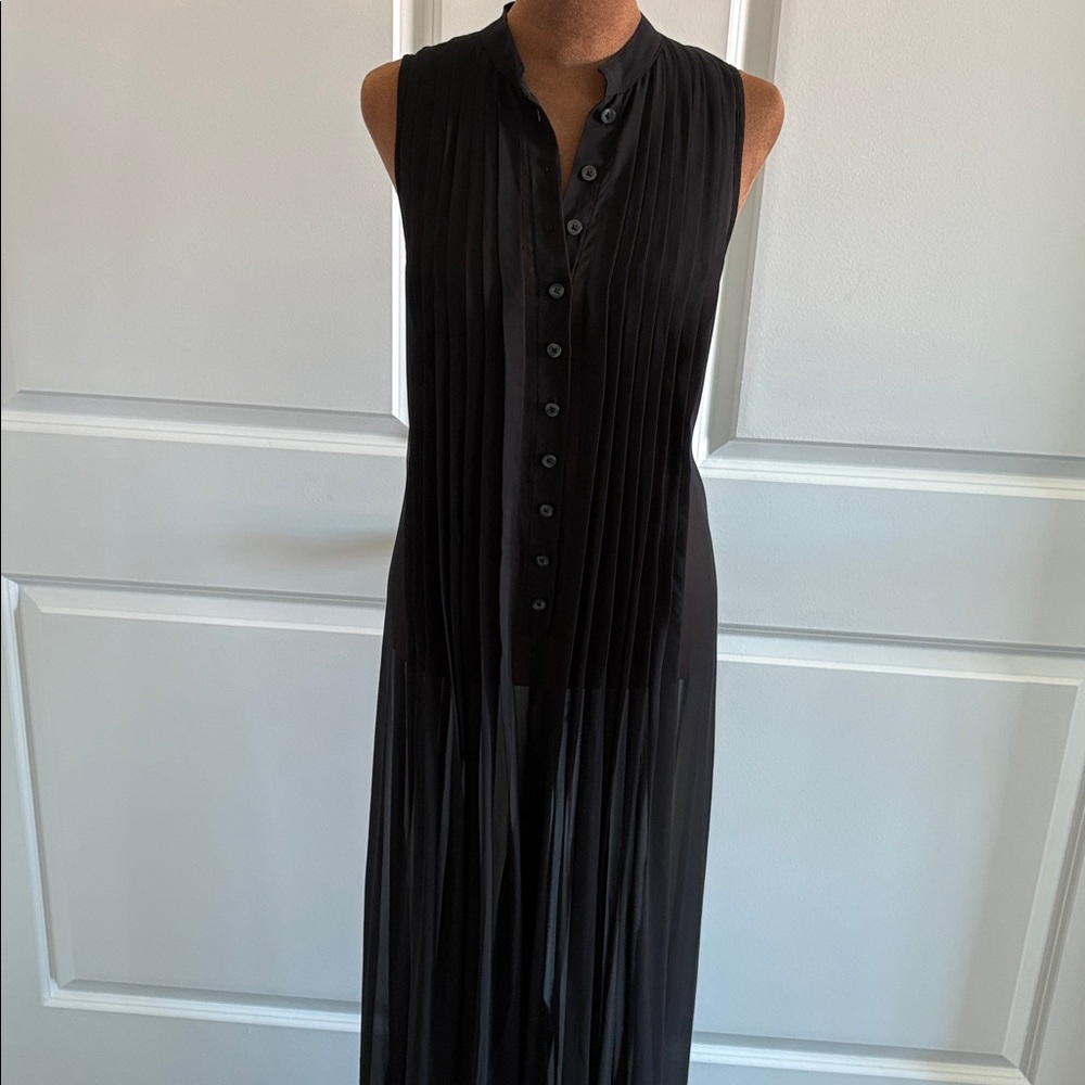Rare Archival Free People Night Whispers Pleated Maxi Jumpsuit Palazzo Pants - 0 - Picture 5 of 14
